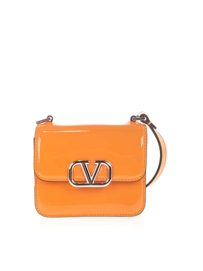 Shop Valentino Vsling Micro Bag In Orange