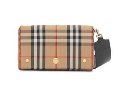 Shop Burberry Bags In Rosso