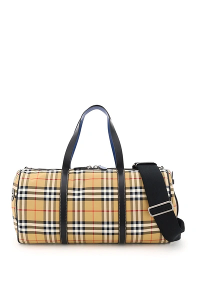 Shop Burberry Large Kennedy Duffle Bag In Antique Yellow