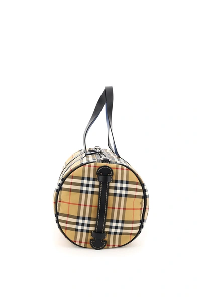 Shop Burberry Large Kennedy Duffle Bag In Antique Yellow