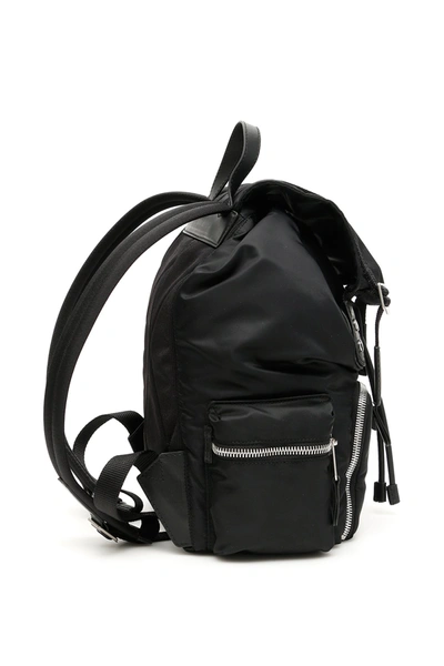 Shop Burberry Rucksack With Equestrian Knight In Black