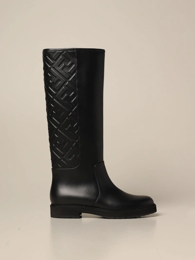 Shop Fendi Boots In Nero+nero