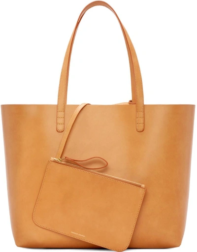 Shop Mansur Gavriel Tan Large Tote