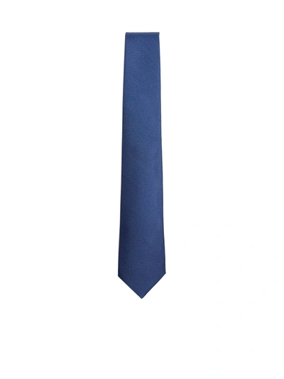 Shop Kiton Silk Tie In Blu Chiaro