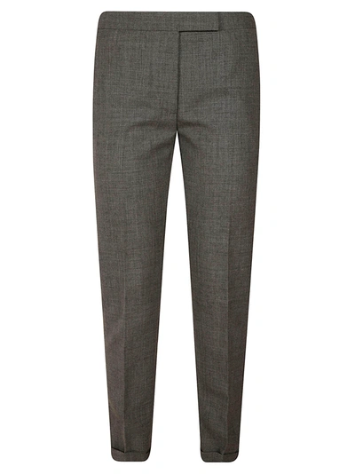 Shop Thom Browne Lowrise Skinny Trousers In Medium Grey