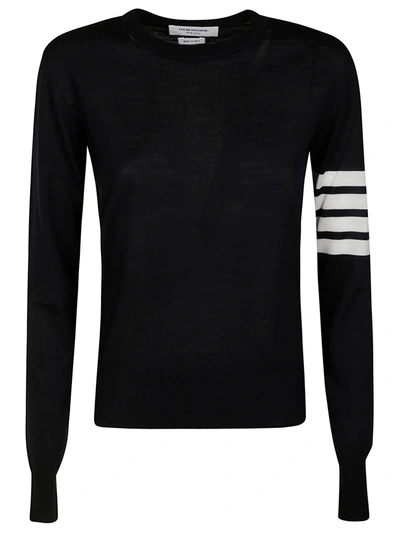 Shop Thom Browne Relaxed Fit Crewneck Pullover In Navy