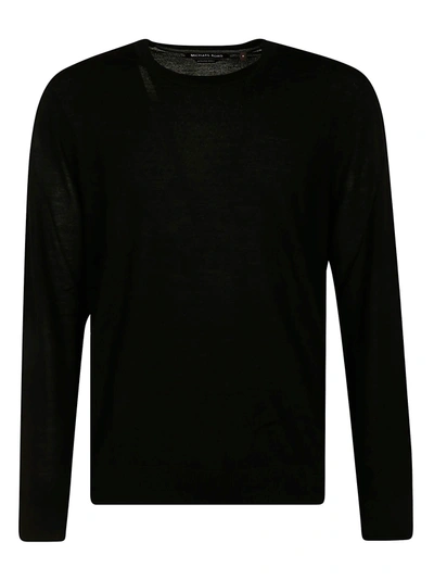 Shop Michael Kors Classic Ribbed Sweater In Black