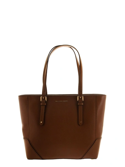 Shop Michael Kors Bag Aria Tote Collection In Brown