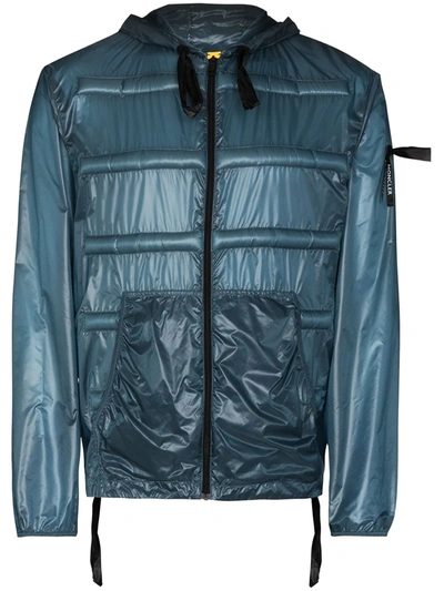 Shop Moncler Genius X  Peeve Hooded Down Jacket In Blue