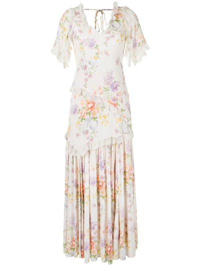 Shop Needle & Thread Floral-print Maxi Dress In Multicolour
