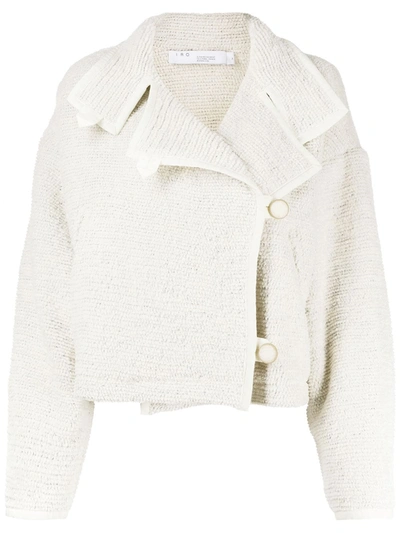 Shop Iro Double-breasted Fitted Jacket In White