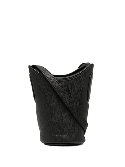 Shop Kenzo Leather Shoulder Bag In Black