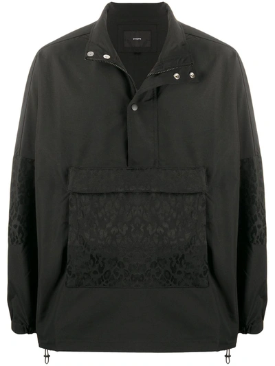 Shop Stampd Lightweight Jacket With Leopard Print Pockets In Black