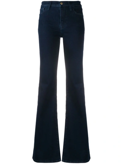 Shop J Brand Mid-rise Bootcut Jeans In Blue