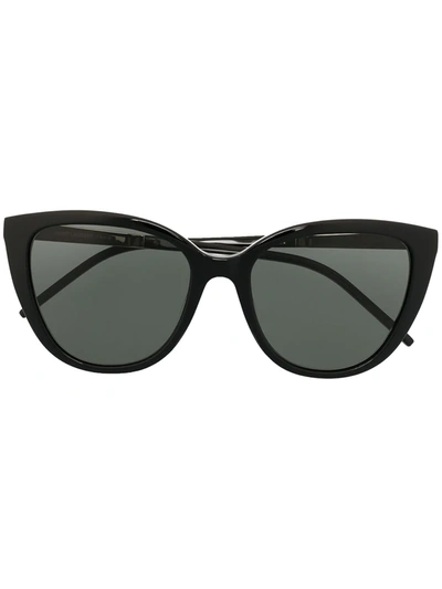 Shop Saint Laurent Sl M70 Cat-eye Sunglasses In Black