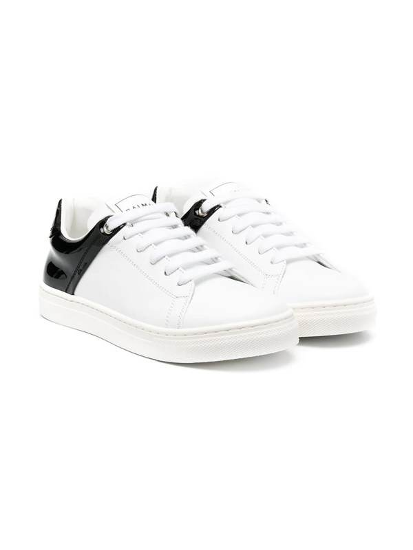 balmain white trainers