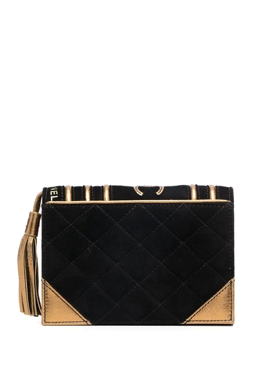 Pre-owned Chanel 2004  Holy Bible Clutch In Black