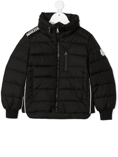 Shop Moncler Padded Long-sleeve Jacket In Black