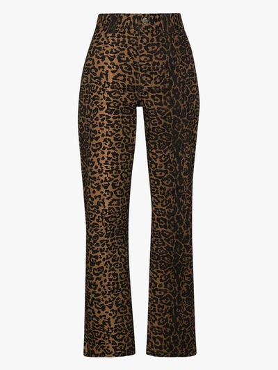 Shop Ksubi Jeans Mit Leoparden-print In Braun