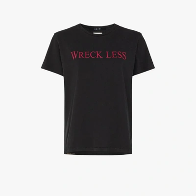 Shop Ksubi Black Wreck Less Cotton T-shirt