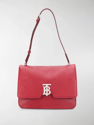 Shop Burberry Medium Alice Shoulder Bag In Red