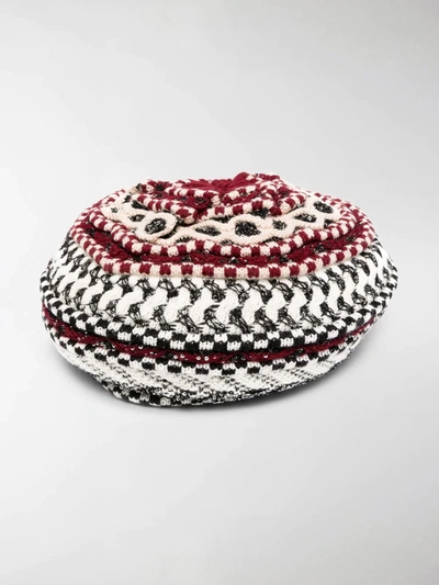 Shop Missoni Crocheted Beret In Red