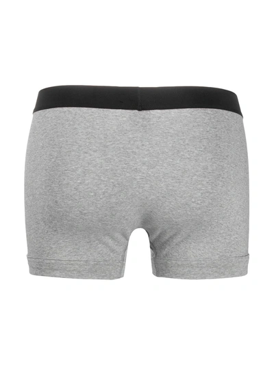 Shop Tom Ford Two-pack Logo Waistband Briefs In Grey