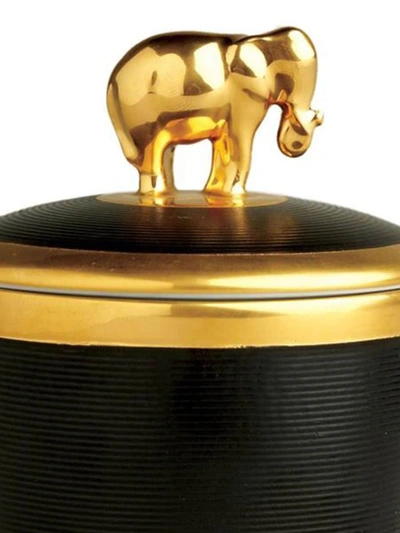 L'objet Elephant Noir Candle In Black