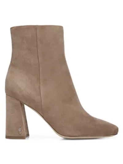 Shop Sam Edelman Women's Codie Suede Ankle Boots In Praline