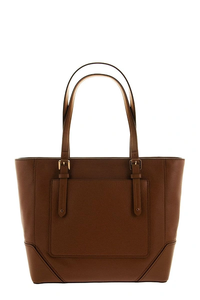 Shop Michael Kors Bag Aria Tote Collection In Brown