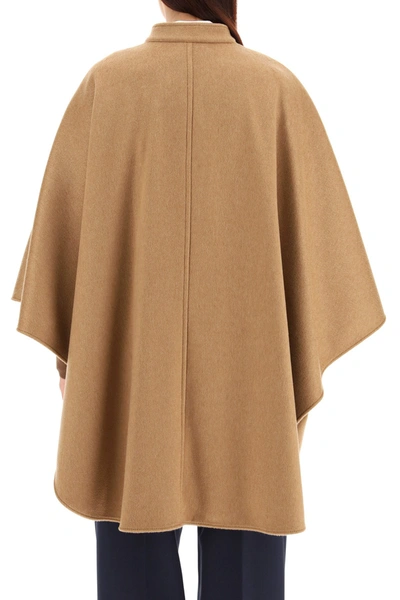 Shop Max Mara Addi Cape In Camello