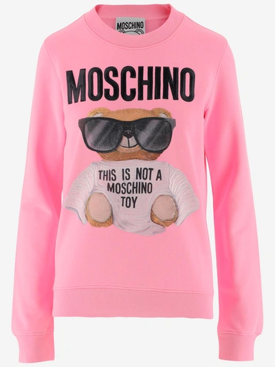 Shop Moschino Sweaters In Rosa