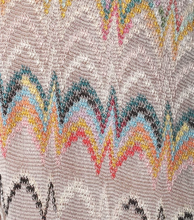 Shop Missoni Zig-zag Knit Kaftan In Multicoloured