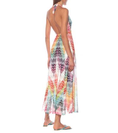 Shop Missoni Zig-zag Knit Maxi Dress In Multicoloured