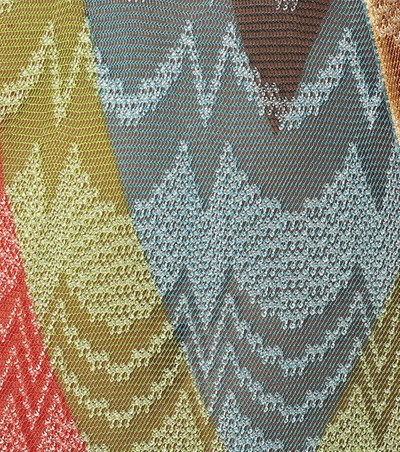 Shop Missoni Zig-zag Knit Maxi Dress In Multicoloured