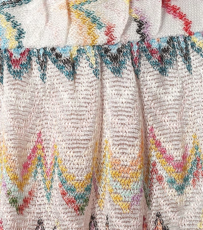 Shop Missoni Zig-zag Knit Wide-leg Pants In Multicoloured