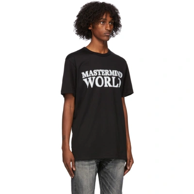 Shop Mastermind Japan Mastermind World Black World T-shirt