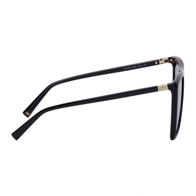 Shop Givenchy Black Flat Top Sunglasses In 0807 Black