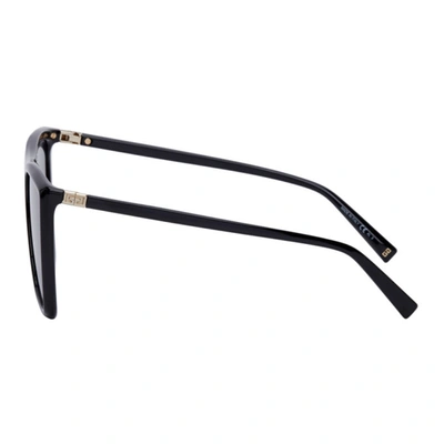 Shop Givenchy Black Flat Top Sunglasses In 0807 Black