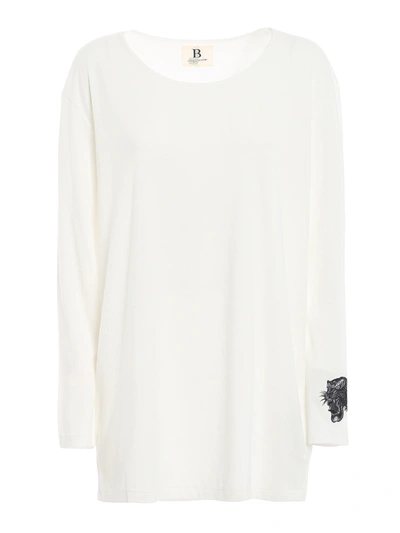 Shop Yohji Yamamoto Oversized Long Sleeve T-shirt In White