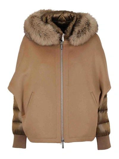 Shop Moorer Pegaso Puffer Jacket In Camel