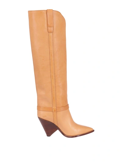 Shop Isabel Marant Lenskee Boots In Light Brown