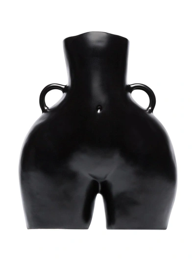 Shop Anissa Kermiche Love Handles Vase In Black
