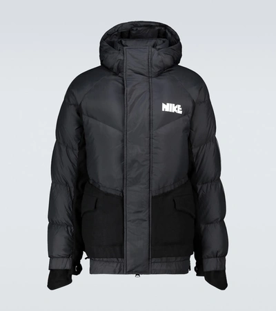 Shop Nike X Sacai M Nrg Rh Padded Jacket In Black