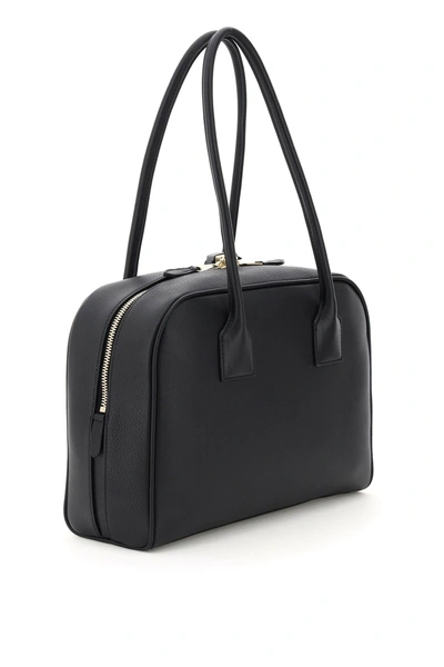 Shop Burberry Half Cube Medium Bag In Black