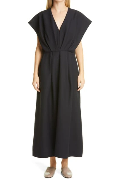 Shop Co V-neck Dress In Black