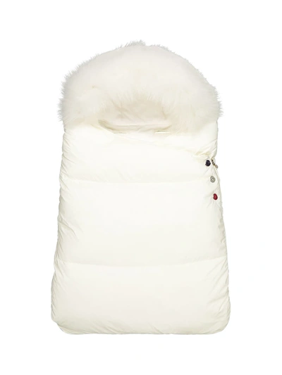 Moncler Babies' Kids Foot Muff Sacco Porta Bebe For For Boys And For Girls  In White | ModeSens