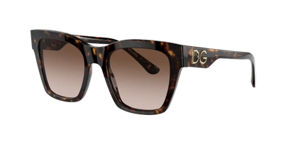 Shop Dolce & Gabbana Dolce&gabbana Woman Sunglass Dg4384 In Gradient Brown