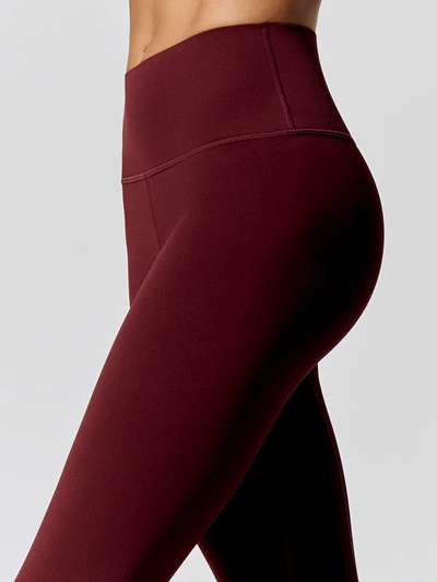 Shop Carbon38 High Rise Full-length Legging In Diamond Compression In Wine