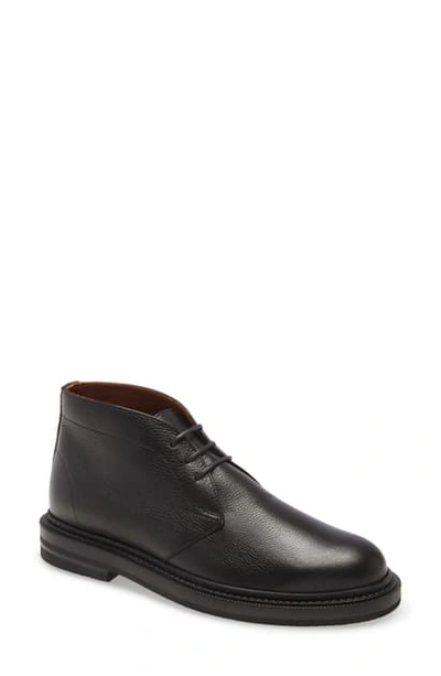 Shop Aquatalia Harry Chukka Boot In Black Leather